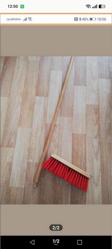 Bezem nieuwe, Ophalen