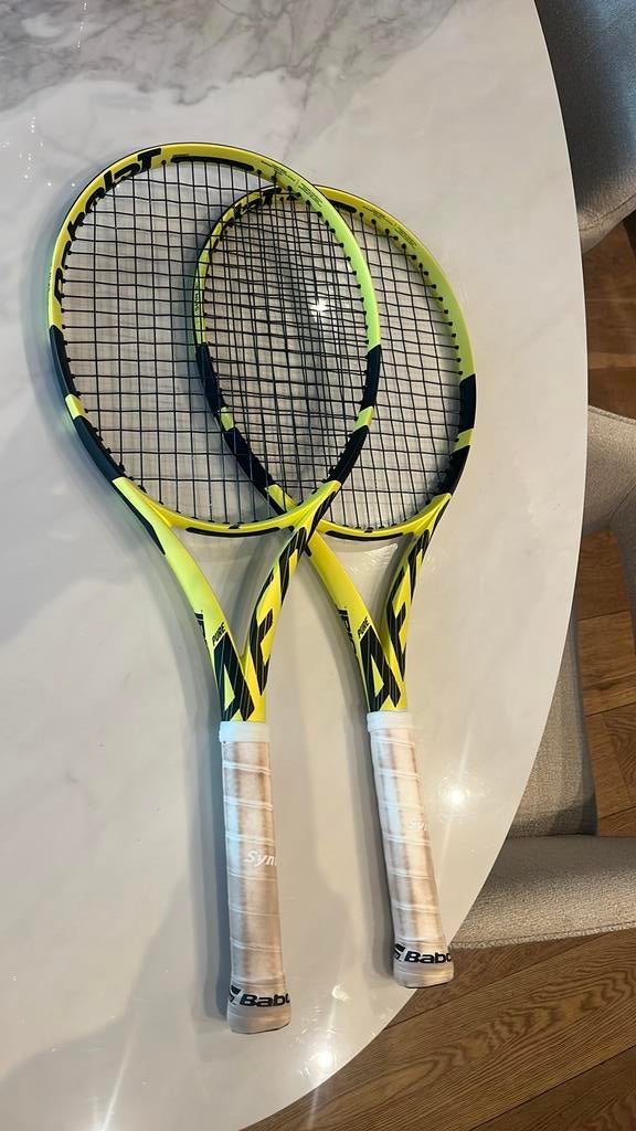 2 Babolat Pure Aero Lite tennisrackets, Zo goed als nieuw, Racket, Babolat, Ophalen