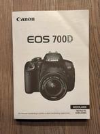 Canon EOS 700D Instructiehandleiding - Nederlands, Ophalen of Verzenden, Zo goed als nieuw, Techniek