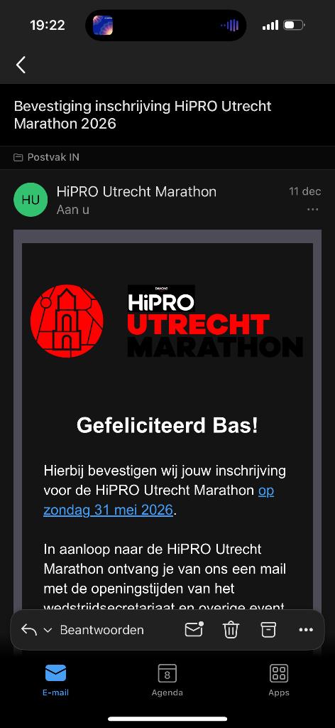 Utrecht Marathon ticket, Eén persoon, April