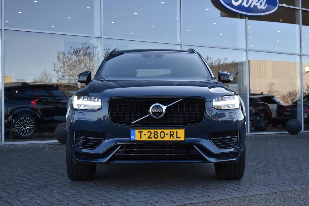 Volvo XC90 2.0 T8 Recharge AWD R-Design | Luchtvering | Pano, Auto's, Volvo, 12 maanden, Euro 6, 4 cilinders, Blauw