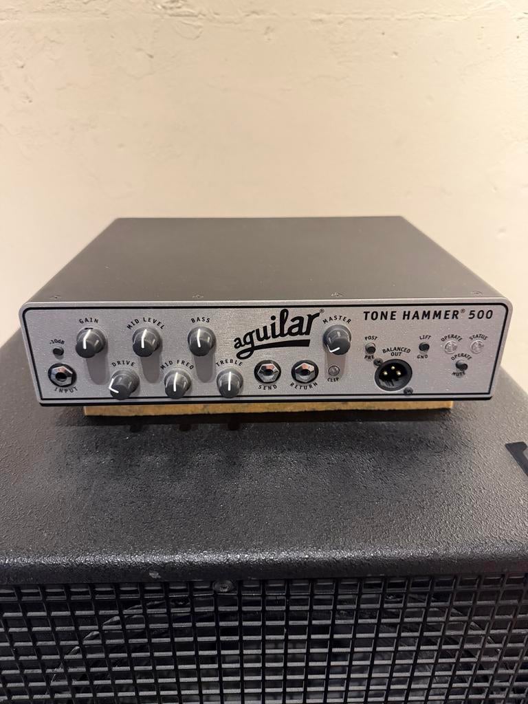 Aguilar Tone Hammer 500 v1 Basversterker, Muziek en Instrumenten, Versterkers | Bas en Gitaar, Gebruikt, Basgitaar, 100 watt of meer