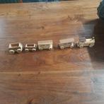 2 vintage Loquai houten speelgoed miniatuur treinen, Ophalen of Verzenden, Gebruikt