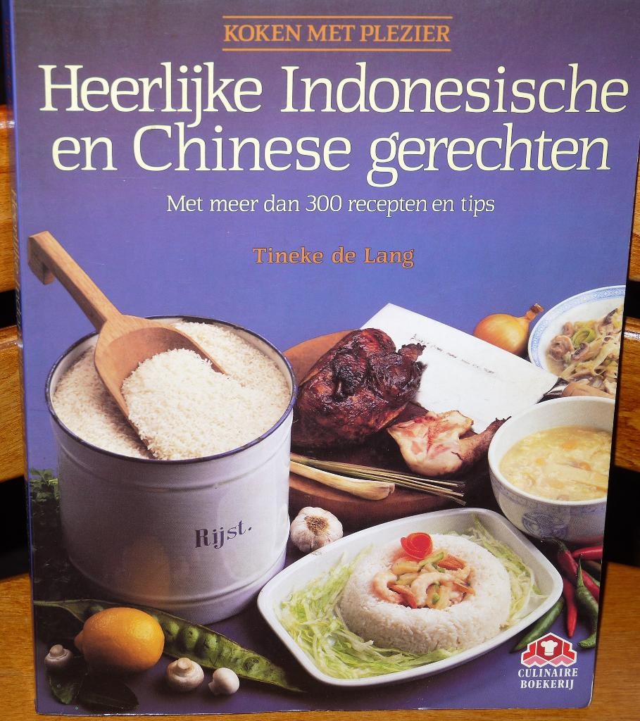 Heerlijke Indonesische en Chinese gerechten Tineke de Lang, Boeken, Azië en Oosters, Zo goed als nieuw, Tineke de Lang, Tapas, Hapjes en Dim Sum