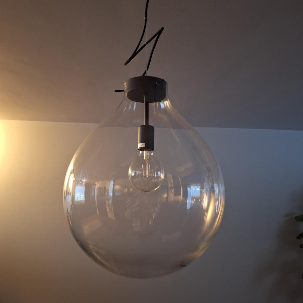 Glazen hanglamp, Ophalen of Verzenden, Minder dan 50 cm