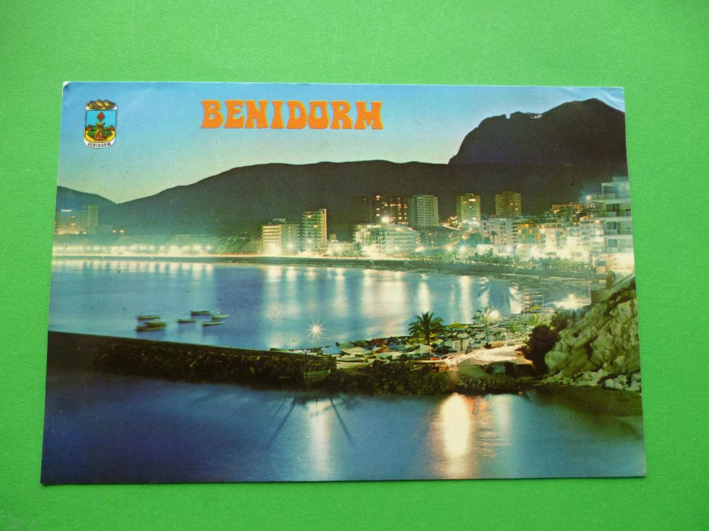 ansichtkaart Benidorm Puerto Spanje, Ophalen of Verzenden, 1960 tot 1980, Gelopen, Spanje