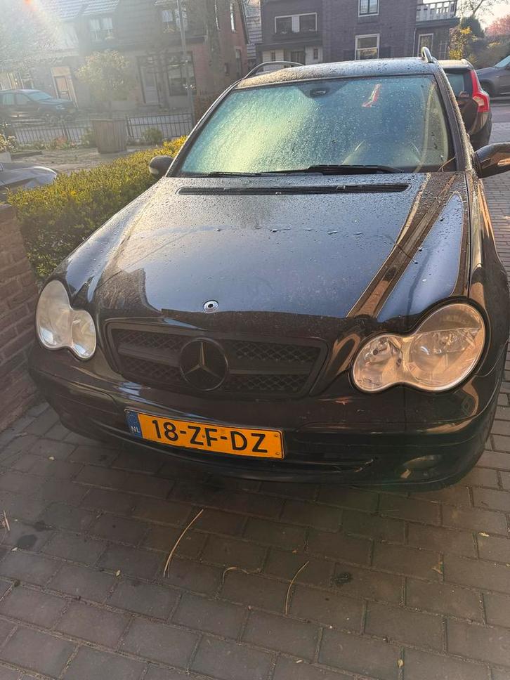 Mercedes-Benz C-Klasse 1.8 C180 Kompr Combi 2006 Zwart, Auto's, Mercedes-Benz, Particulier, C-Klasse, Benzine, E, Stationwagon