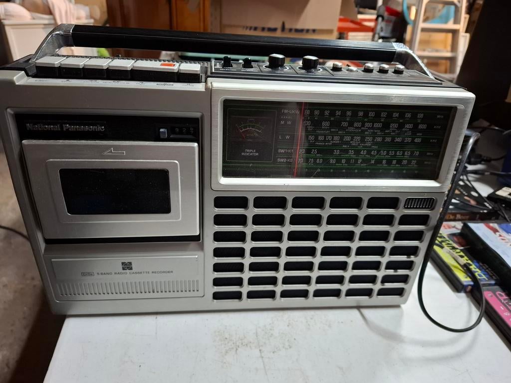 National Panasonic 3 Band Radio Cassette Recorder, Gebruikt, Radio, Radio, Ophalen of Verzenden
