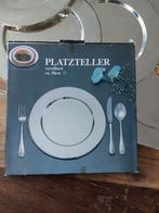 9 verzilverde onderborden - ca. 30 cm diameter, Ophalen of Verzenden