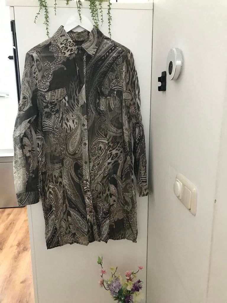 SCARVA Woman Tuniek Blouse Maat 46 Leopard Paisley Print, Kleding | Dames, Ophalen of Verzenden, Zo goed als nieuw, Maat 46/48 (XL) of groter