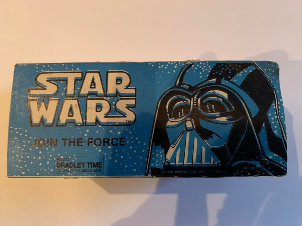 Vintage Star Wars Horloge - Bradley Time (1977), Ophalen of Verzenden, Zo goed als nieuw, Blauw, Jongen of Meisje