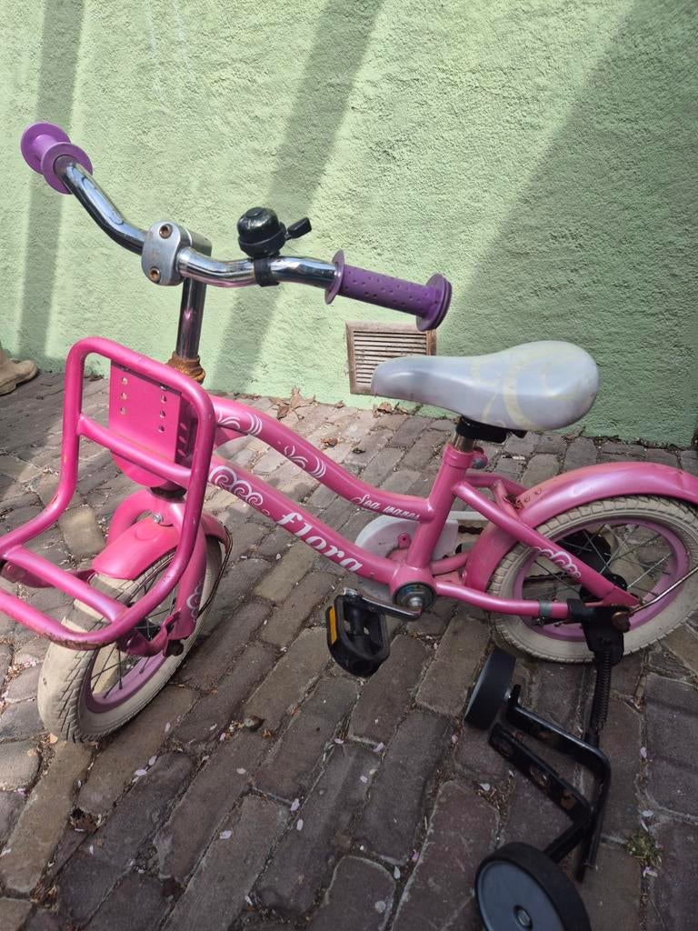 Kinderfiets 12 inch, Fietsen en Brommers, Fietsen | Kinderfietsjes, Ophalen, Gebruikt, Minder dan 16 inch, Zijwieltjes