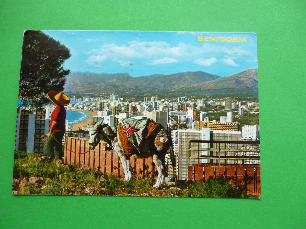 ansichtkaart Benidorm Spanje, Ophalen of Verzenden, 1960 tot 1980, Gelopen, Spanje