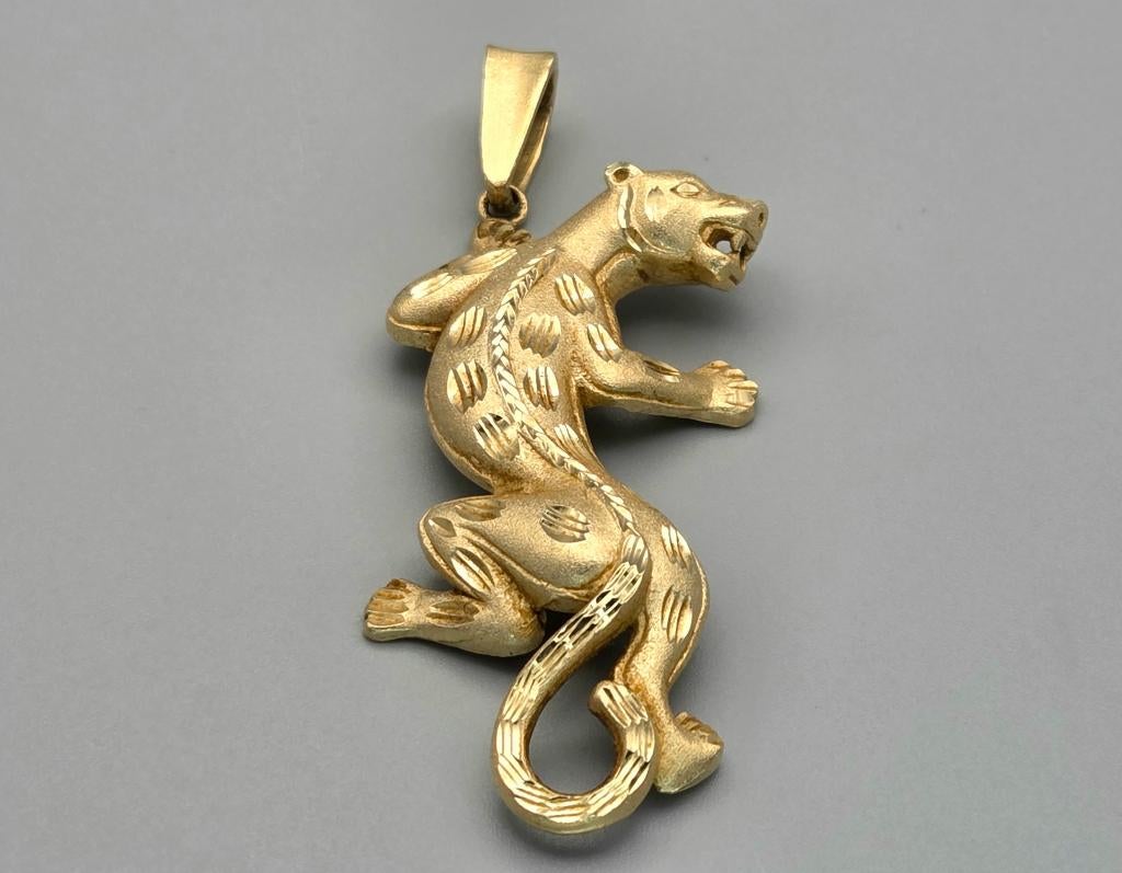 Gouden Luipaard hanger. 2025/615., ., Ophalen of Verzenden, Zo goed als nieuw, .