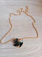 nieuw exclusief verguld collier met olifant hanger, Sieraden, Tassen en Uiterlijk, Kettingen, Ophalen of Verzenden, Nieuw, Goud