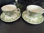 Wood & Sons vintage made in england  2x kop en schotel, Ophalen of Verzenden