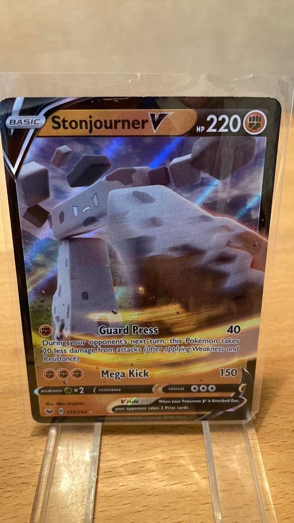 Pokemon Stonjouner V 115/202 Sword&Shield base 3,00 euro, Hobby en Vrije tijd, Verzamelkaartspellen | Pokémon, Ophalen of Verzenden
