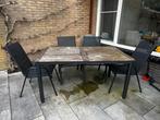 Tuinset met 4 stoelen, Ophalen, 4 zitplaatsen, Gebruikt, Tuinset