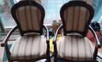 Vintage Rococo Louis XV Fauteuil Set stoelen, Ophalen, Gebruikt, Minder dan 75 cm, Stof