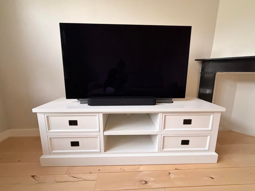 TV meubel, Ophalen, 150 tot 200 cm, Zo goed als nieuw, Minder dan 100 cm