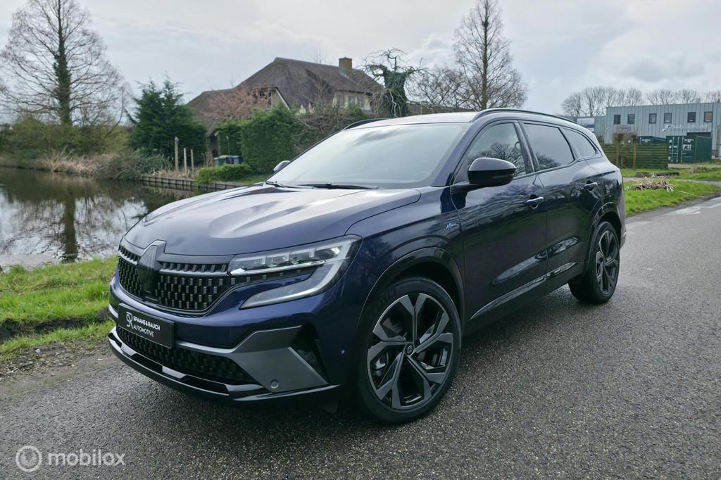 Renault Espace E-Tech Full Hybrid 200 Esprit Alpine 7p, Auto's, Gebruikt, Zwart, 1199 cc, Blauw
