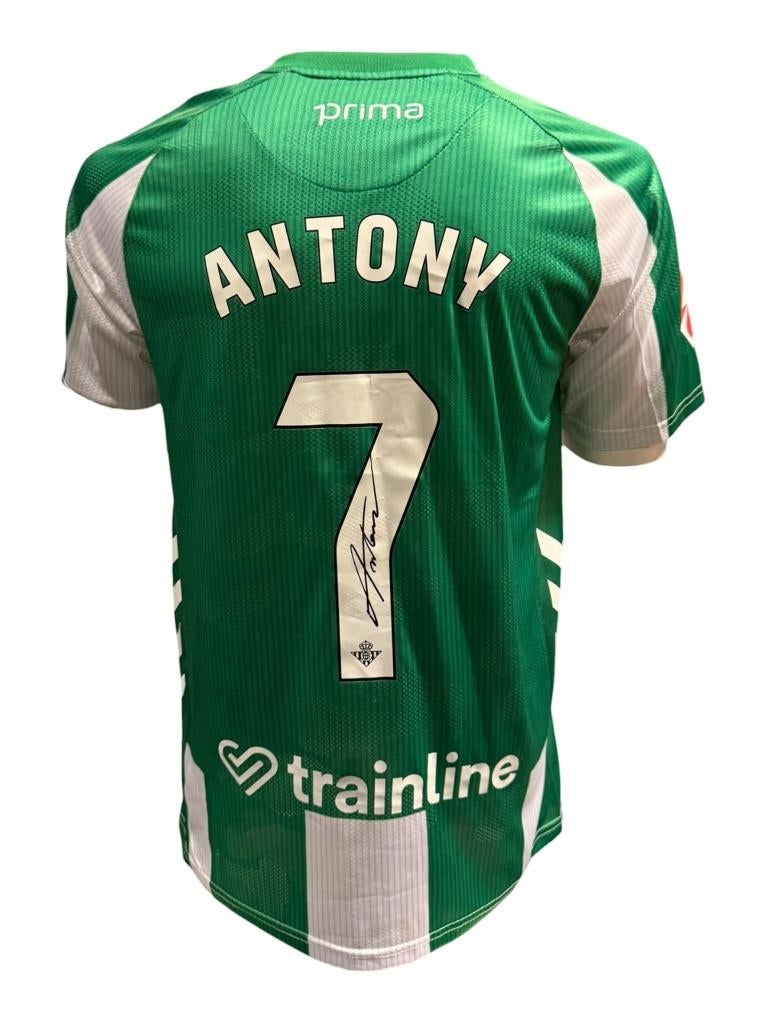 Antony Real Betis 25/26 gesigneerd Thuis Shirt, Buitenlandse clubs, Soccersignings.nl, Shirt, Ophalen of Verzenden