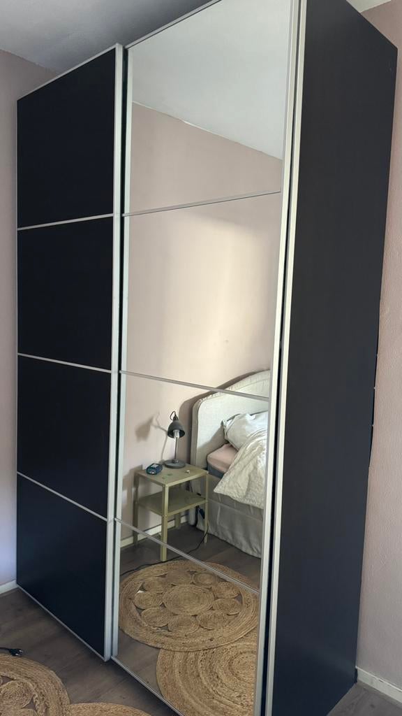 Ikea pax kast met spiegel, Ophalen, Gebruikt, 50 tot 75 cm, 200 cm of meer