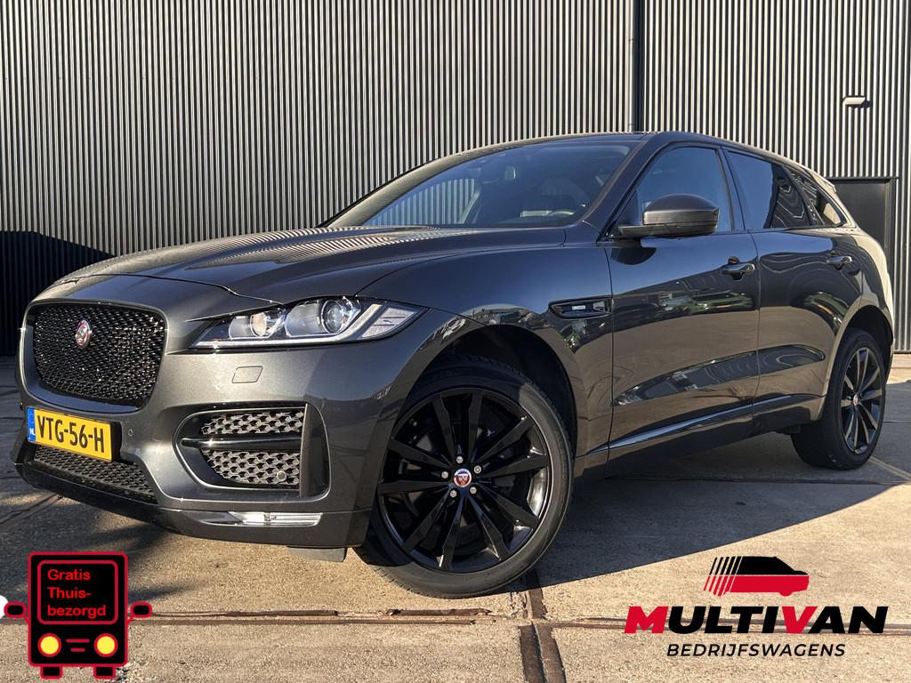 Jaguar F-Pace 2.0d AWD R-Sport | GRIJS KENTEKEN | 4X4 | TREK, Automaat, Gebruikt, 4 cilinders, Leder en Stof