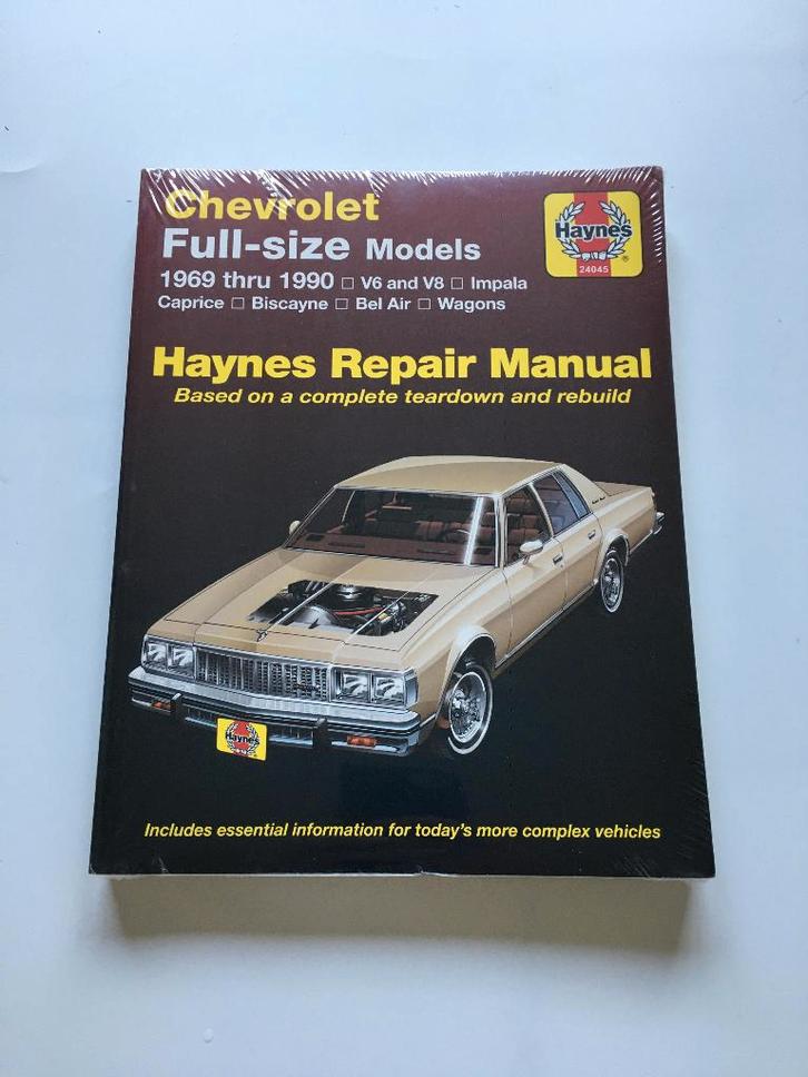 Te koop Werkplaatsboek Haynes chevrolet impala caprice, Auto diversen, Overige Auto diversen, Ophalen of Verzenden