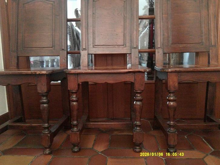 *6 stevige prachtige antieke handgemaakte stoelen, Antiek en Kunst, Antiek | Meubels | Stoelen en Banken, Ophalen