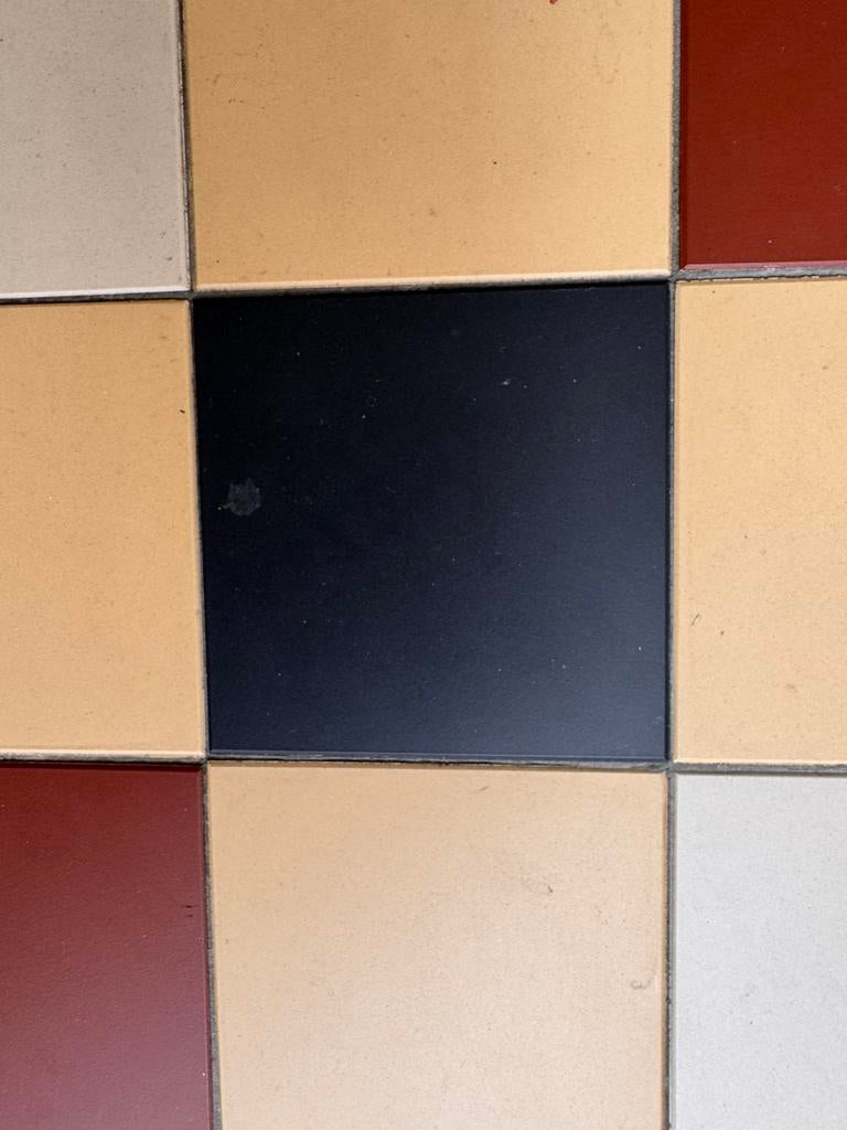 Winckelmans tegels 10 x 10 cm, 8 mm dik, geel, zwart, Ophalen, Keramiek, Minder dan 20 cm, Zo goed als nieuw