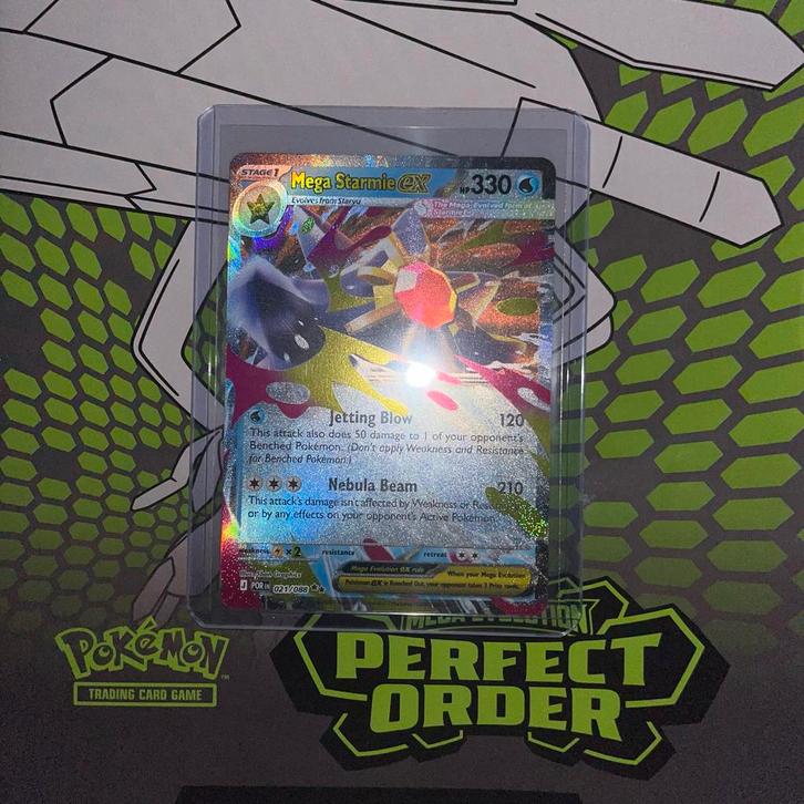 Pokemon TCG: Mega Starmie EX, Drapion V, Lapras EX - Perfect, Hobby en Vrije tijd, Verzamelkaartspellen | Pokémon, Zo goed als nieuw