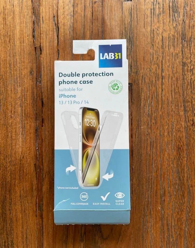 LAB31 Dubbele bescherming telefoonhoesje iPhone 13/14, Telecommunicatie, Kunststof, IPhone 13, Overige merken, Nieuw