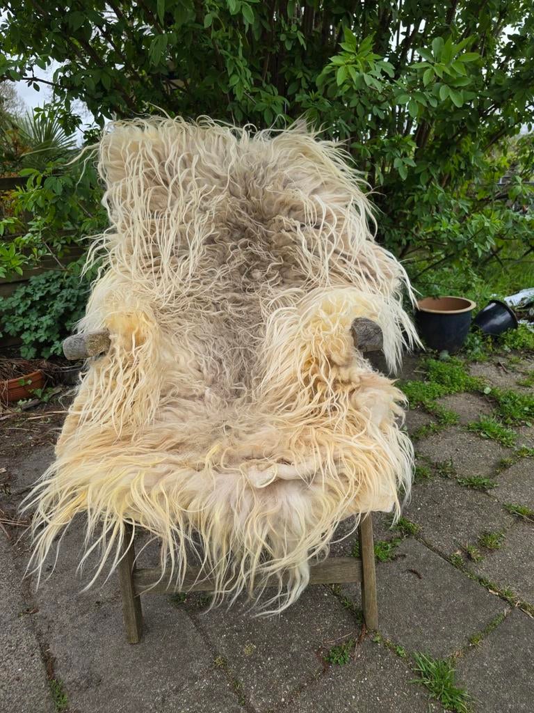 Schapenvacht handgevilt Drents Heideschaap biologisch vegan, Ophalen of Verzenden, Nieuw