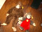 2 Antieke Steiff - Apen - 2 x Chimpansee -1982 Steiff Jocko, Ophalen of Verzenden