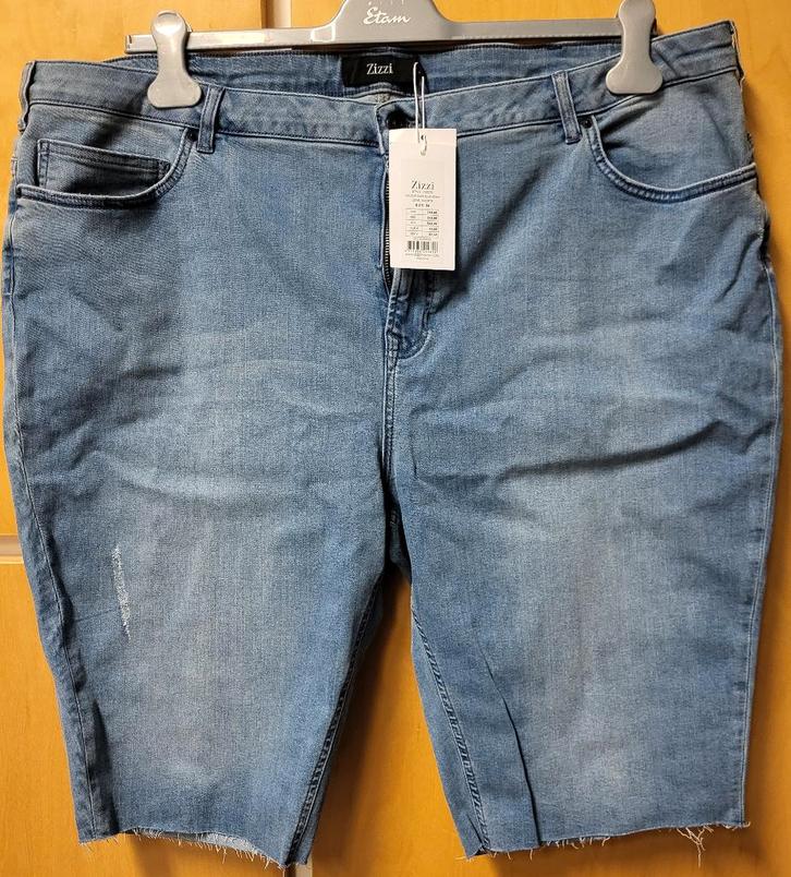 NIEUWE Korte spijkerbroek Zizzi maat 54, Kleding | Dames, Grote Maten, Nieuw, Broek of Spijkerbroek, Blauw, Ophalen of Verzenden