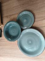 30-delige blauwe bordenset, Ophalen of Verzenden, Nieuw, Rechthoekig, Glas