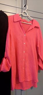Linnen, katoenen fuchia blouse mt 42 merk opus nieuw, Verzenden, Nieuw, Maat 42/44 (L), Blauw