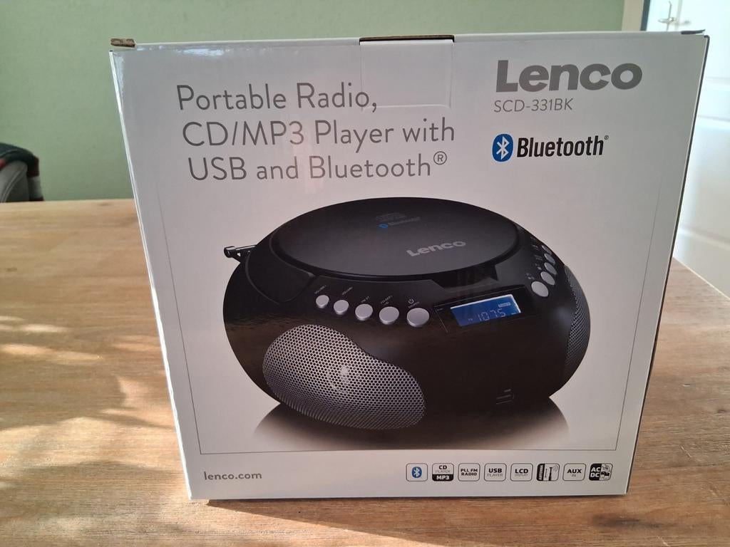 Lenco Portable Radio CD/MP3 Player met USB en Bluetooth, Ophalen of Verzenden