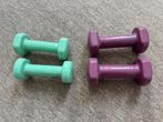 2x halters van 1 kg en 1,5 kg, Ophalen of Verzenden, Zo goed als nieuw, Armen, Halterset