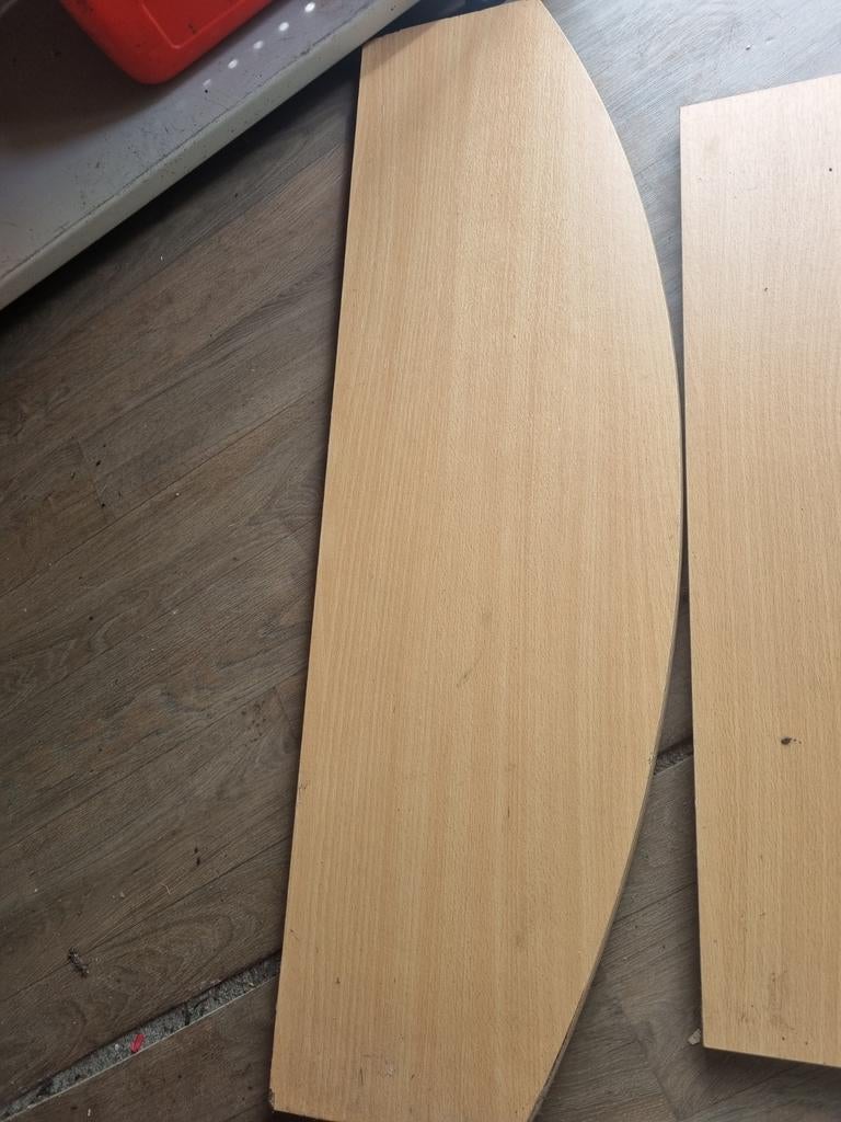 Houten planken, halfrond, voor diverse projecten, Gebruikt, Minder dan 25 mm, Ophalen of Verzenden, Plank