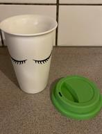 Riverdale coffee to go beker met deksel wimpers, Ophalen of Verzenden, Zo goed als nieuw, Overige stijlen, Kop(pen) en/of Schotel(s)