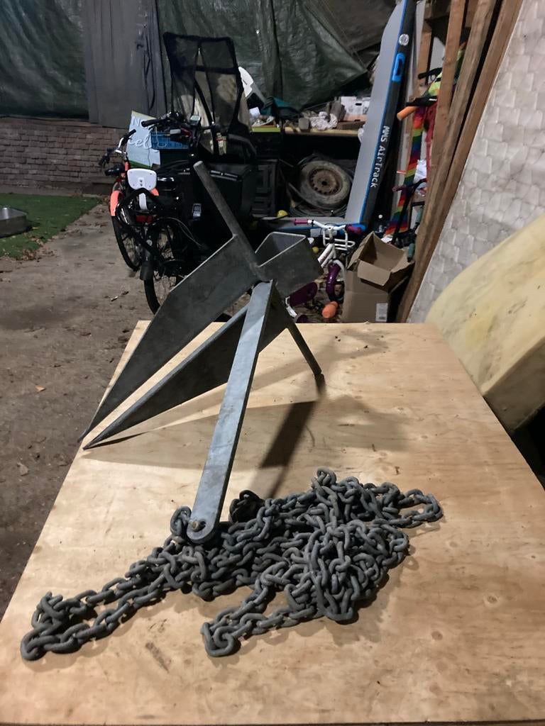 Anker met ketting, Ophalen of Verzenden, Gebruikt, Overige typen