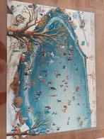 Puzzel 1000 stukjes Charlotte Dematons - Wintertafereel, Ophalen of Verzenden, 500 t/m 1500 stukjes, Gebruikt, Legpuzzel