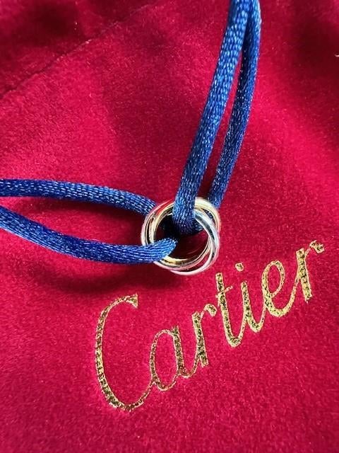 Trinity armband donker blauw "diverse kleuren" fluweel zakje, Ophalen of Verzenden, Nieuw, Blauw, Staal