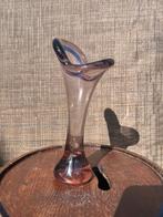 bruin glazen vaasje (klein) – vintage murano stijl, Antiek en Kunst, Antiek | Glas en Kristal, Ophalen of Verzenden