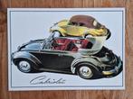 fotokaart Volkswagen Kever Cabriolet Oude liefde roest niet, Ophalen of Verzenden, 1980 tot heden, Ongelopen, Voertuig