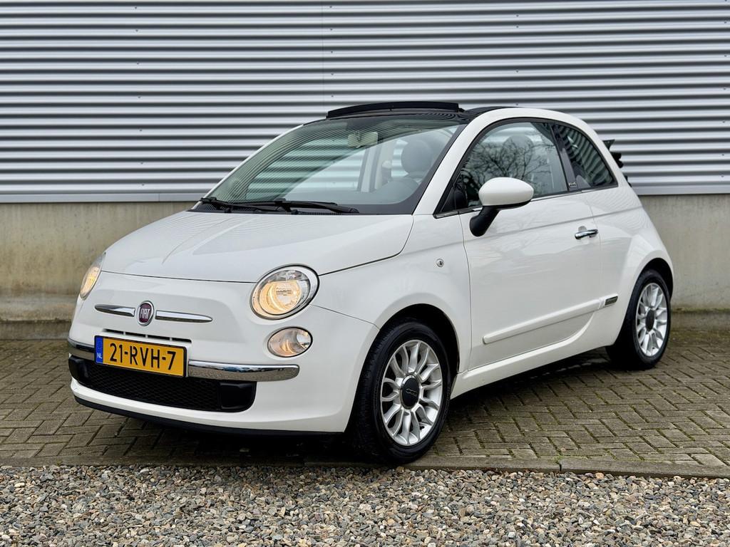 Fiat 500 C 1.2 Cabrio Lounge Automaat [ airco audio, lmv, pd, Euro 5, Gebruikt, 4 cilinders, Wit