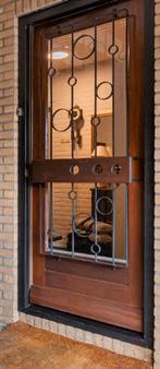 Voordeur, Doe-het-zelf en Verbouw, Deuren en Horren, Ophalen, Gebruikt, Buitendeur, Glas