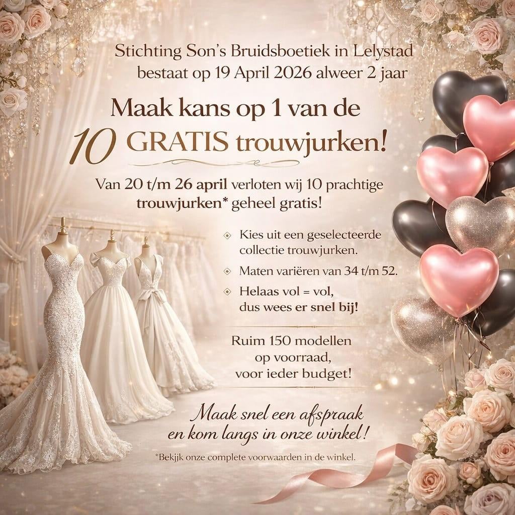 Wij geven 10 GRATIS trouwjurken weg!, Ophalen of Verzenden, Zo goed als nieuw, Wit, Trouwjurk